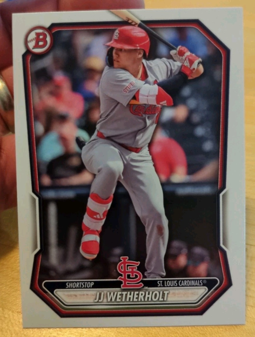 2026 Bowman Prospect JJ Weatherholt BP-115 St. Louis Cardinals (RC)