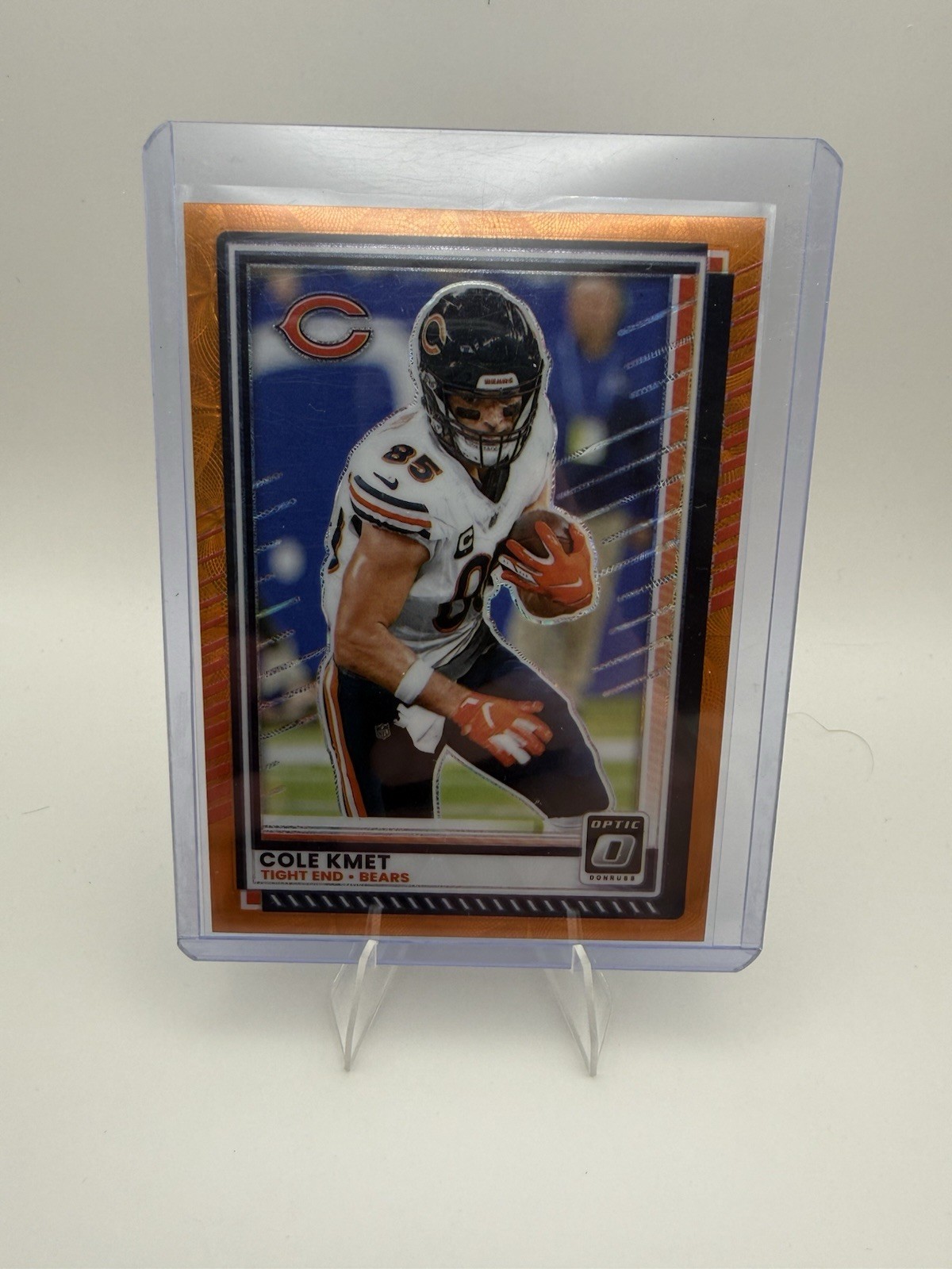 2025 Panini Donruss Optic – Cole Kmet #71 Orange Scope Prizm /79