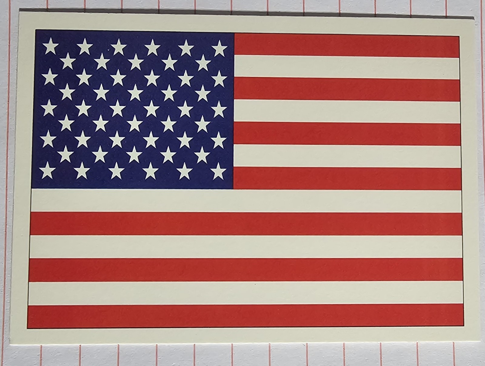 1991 Score USA American Flag #737 Operation Desert Storm