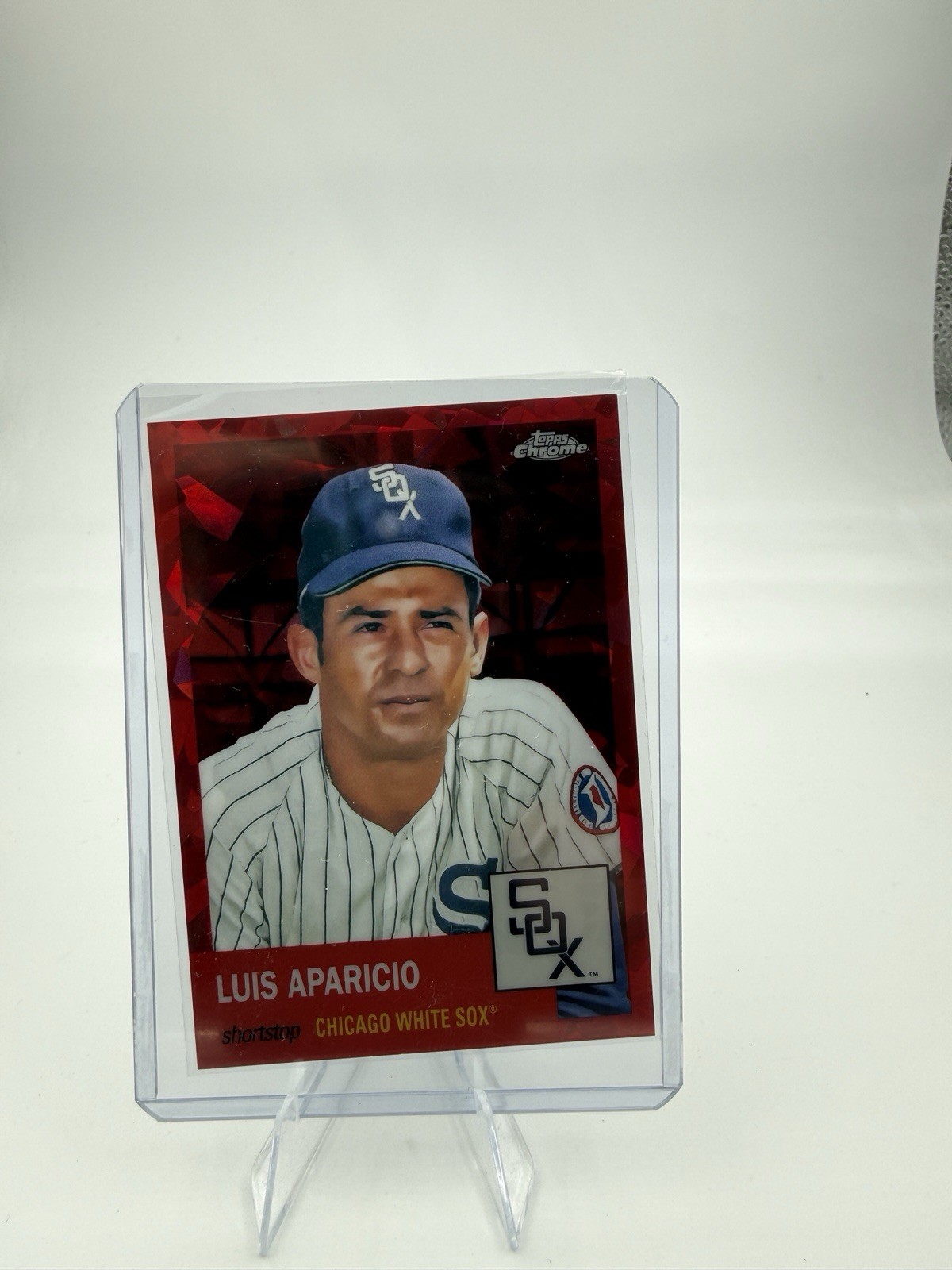 2022 Topps Chrome Platinum Luis Aparicio Red Atomic Refractor /100 DV 222