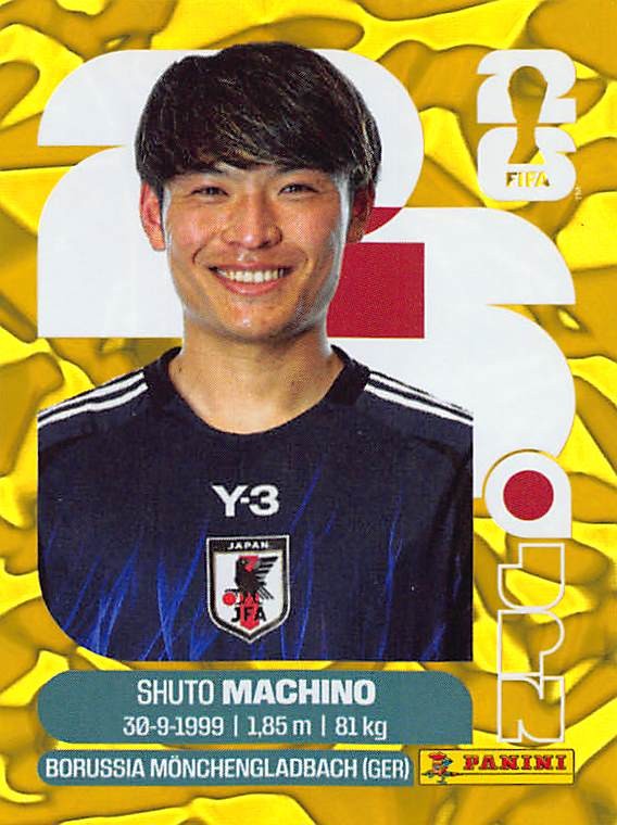 2026 World Cup Gold Crumble #JPN 17 Shuto Machino