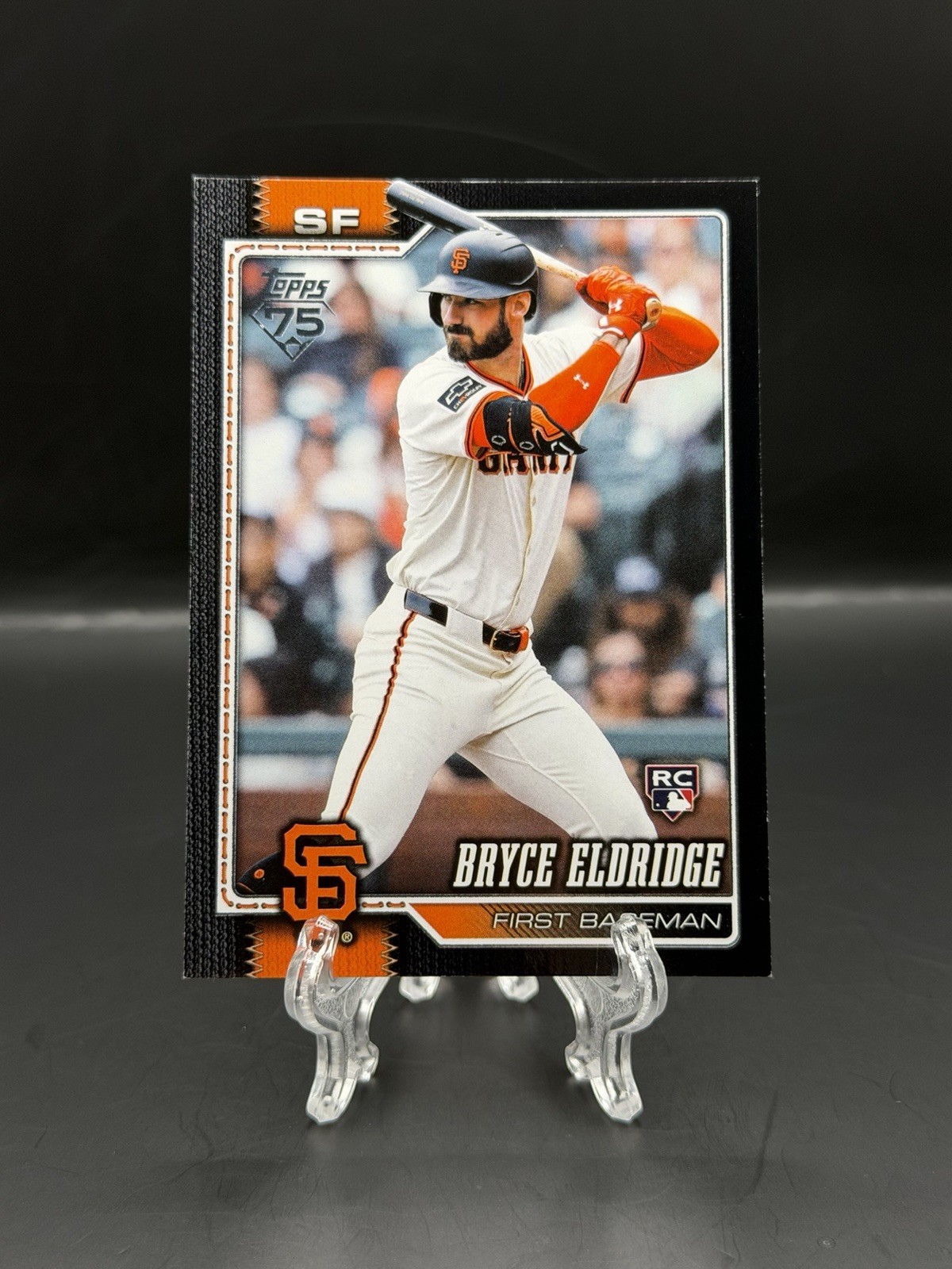 Bryce Eldridge 2026 Topps Series 2 #406 Black /75 Giants Rookie RC Giants SSP