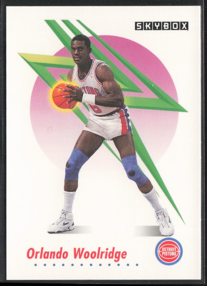1991-92 SkyBox Orlando Woolridge Detroit Pistons #628