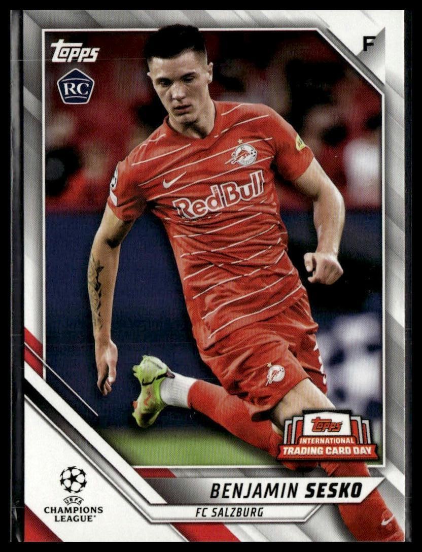 2022 Topps UEFA Champions Trading Card Day #CLBC-30 Benjamin Sesko FC Salzburg