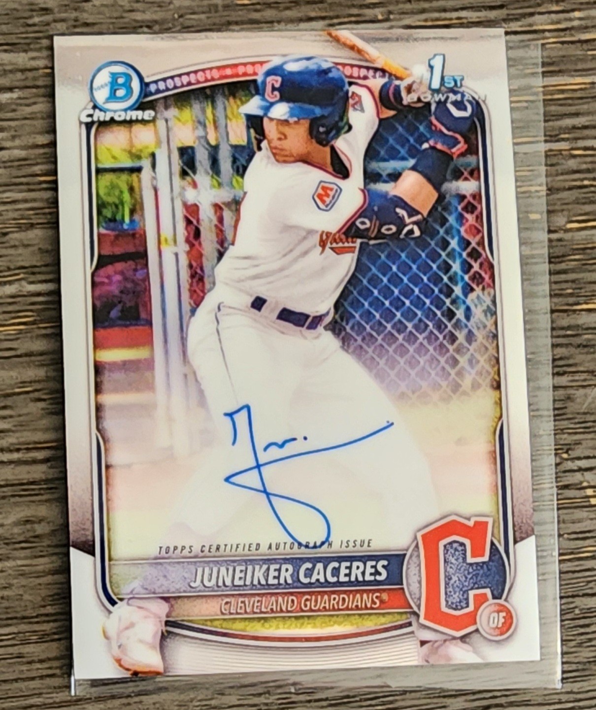 2025 Bowman Chrome Auto Juneiker Caceres