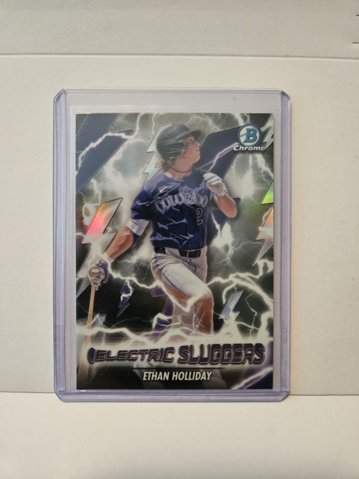 2026 Bowman Chrome – Ethan Holliday Electric Sluggers #ES-13 Rockies