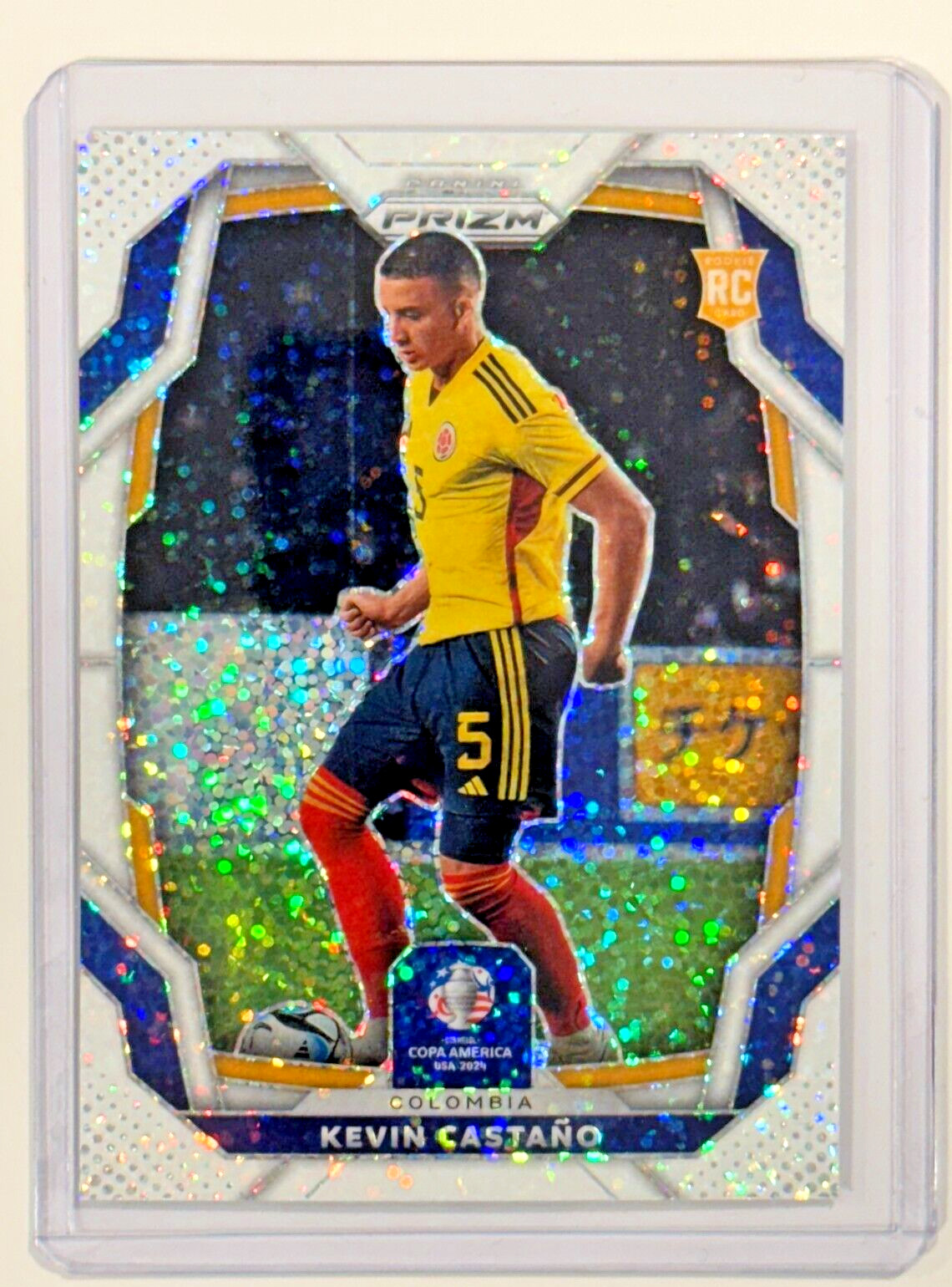 2024 Prizm CONMEBOL COPA America KEVIN CASTANO Rookie White Sparkle Prizm RC SSP