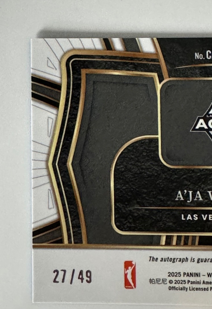 2025 Select WNBA A’Ja Wilson Blue #CAS-AW Auto ***27/49***