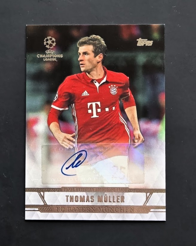 2016-17 Topps UCL Thomas Muller Autograph #CLA-TM Bayern Munich – Germany Auto