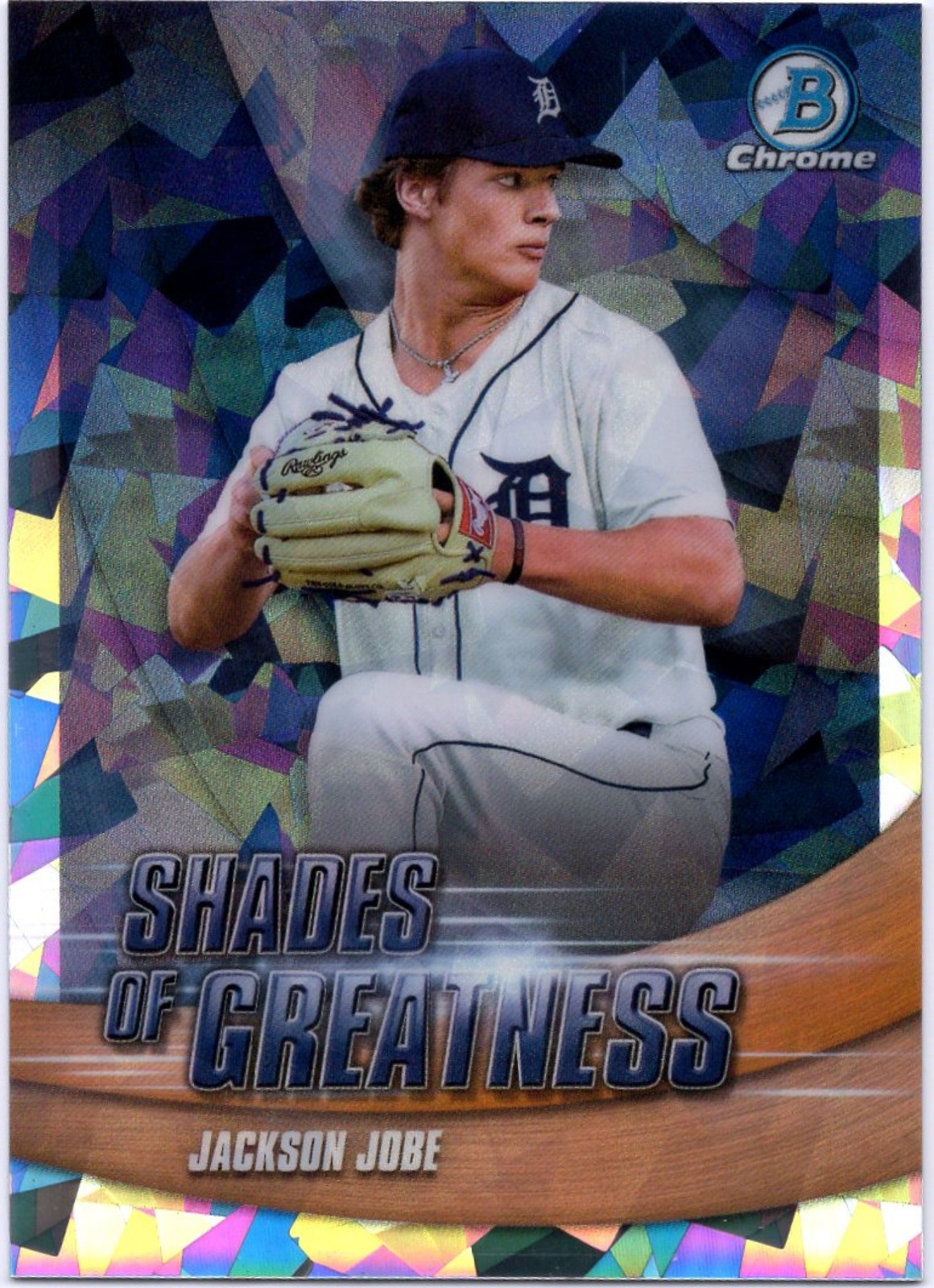 2022 Bowman Chrome Jackson Jobe Shades of Greatness Atomic Refractor /150 Tigers