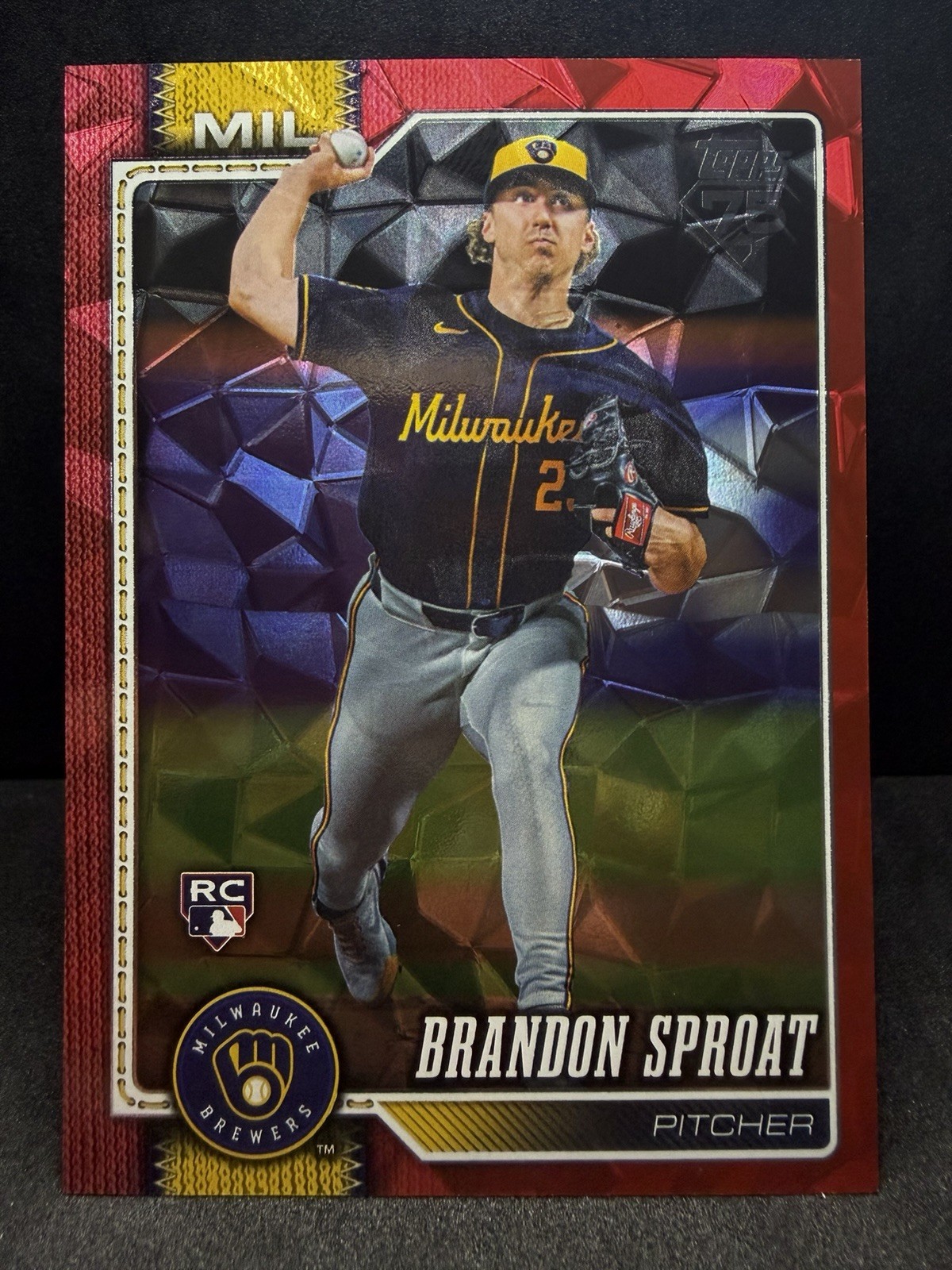 2026 Topps Series 2 Brandon Sproat #534 (Red Diamante Foil) 2/5