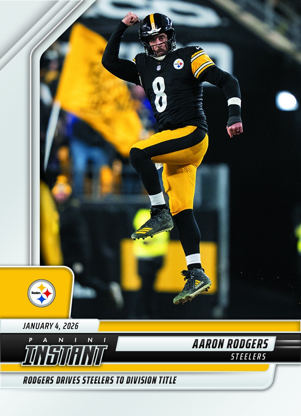 2025-26 Panini Instant NFL #408 Aaron Rodgers Pittsburgh Steelers PRESALE