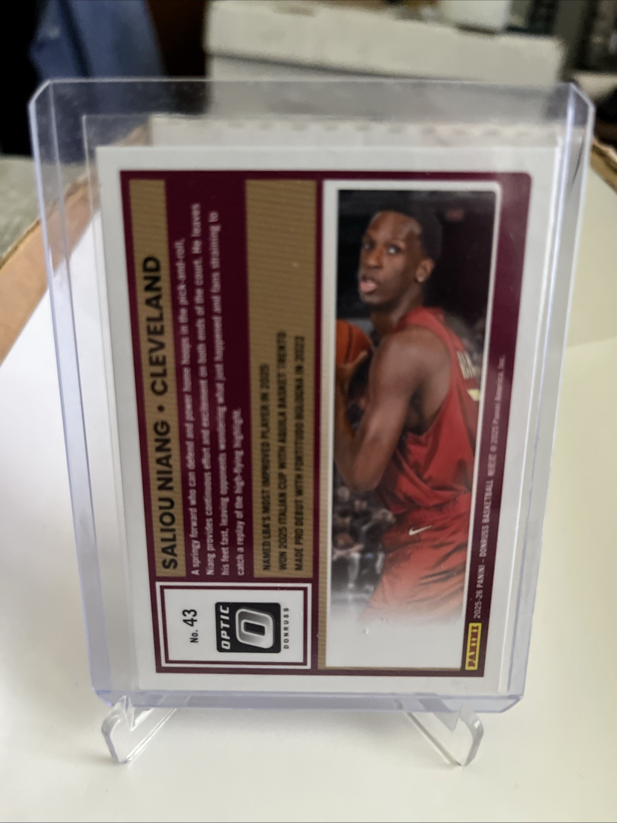 2025-26 Donruss Saliou Niang Optic Rookie Card #43