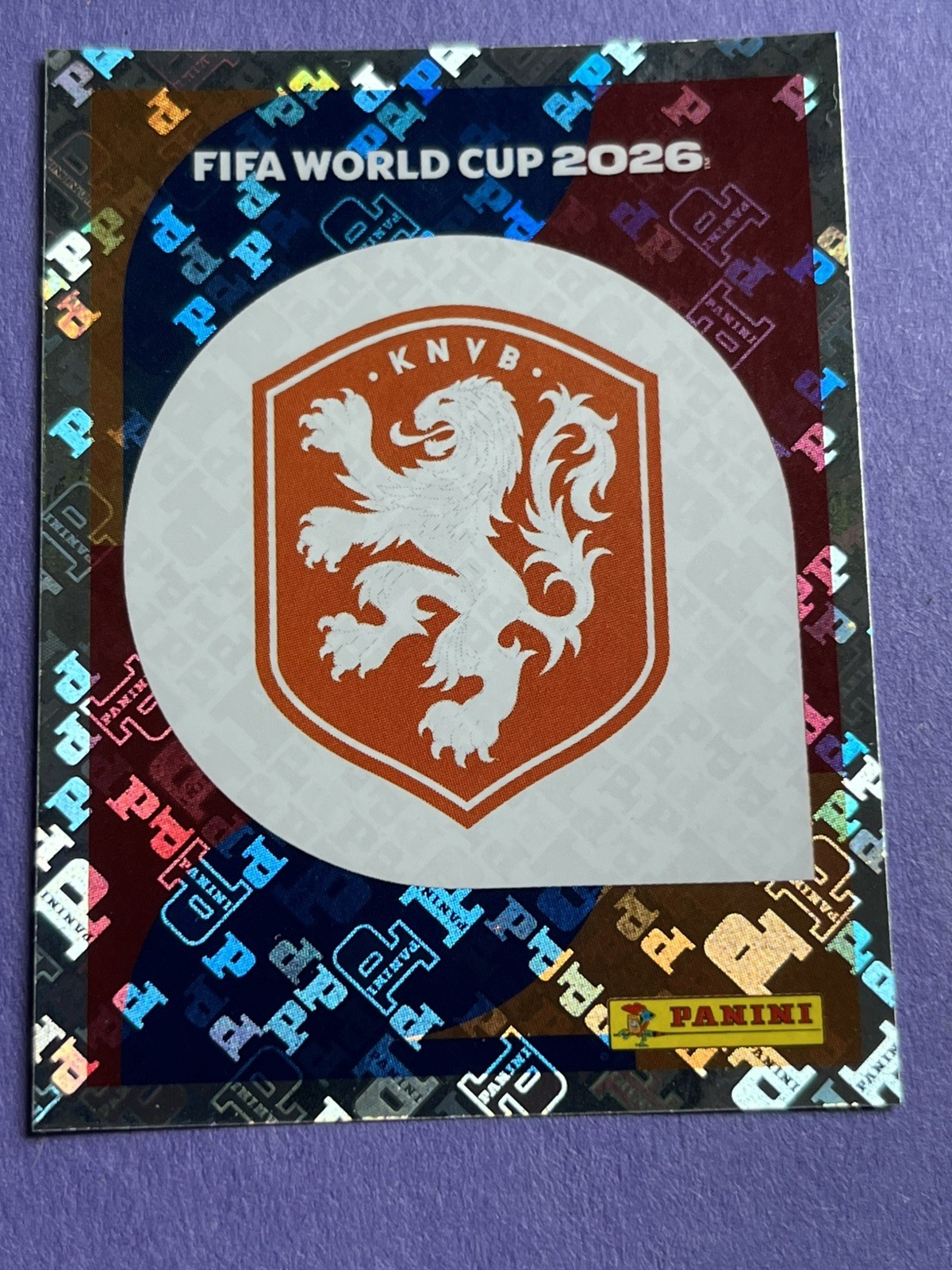 NETHERLANDS 2026 Panini FIFA World Cup Sticker FOIL #NED1 Team Emblem
