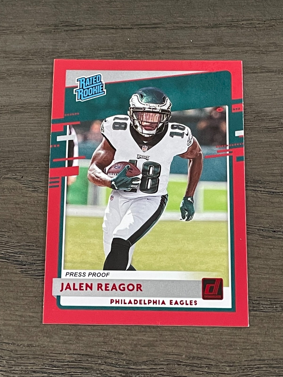 2020 Donruss Red Press Proof Jalen Reagor Rated Rookie #315 Eagles