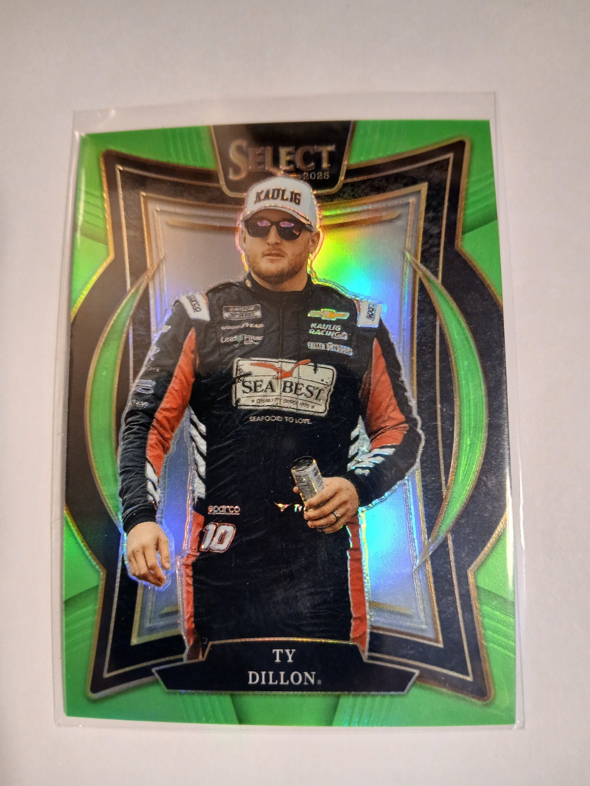 2025 Select Racing Ty Dillon Grandstand Neon Green Prizm Parallel /75