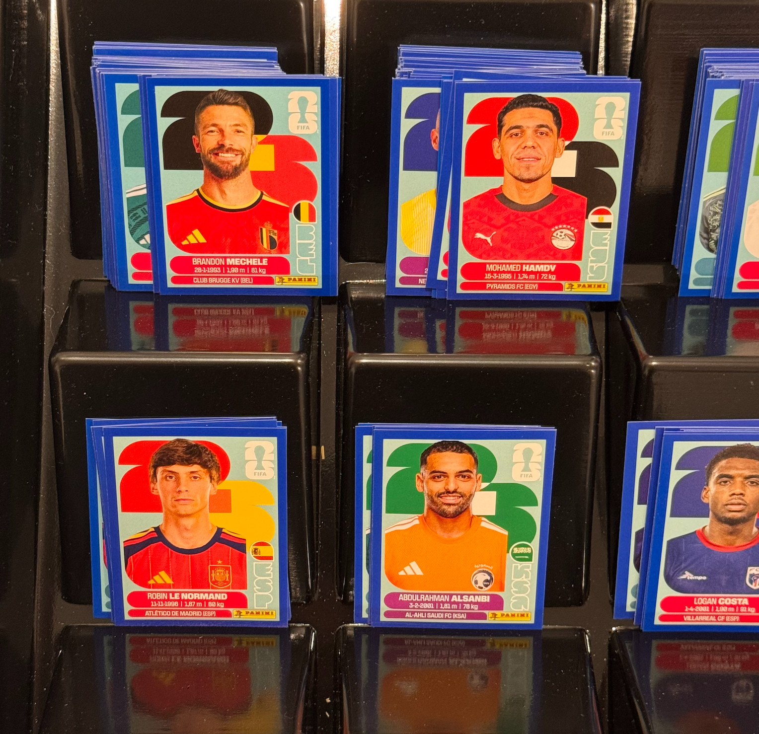 2026 Panini FIFA World Cup Sticker Blue Parallel Complete Lot Group G H I