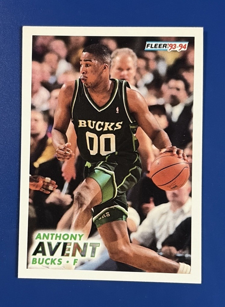 1993-94 Fleer Basketball Anthony Avent Milwaukee Bucks #114