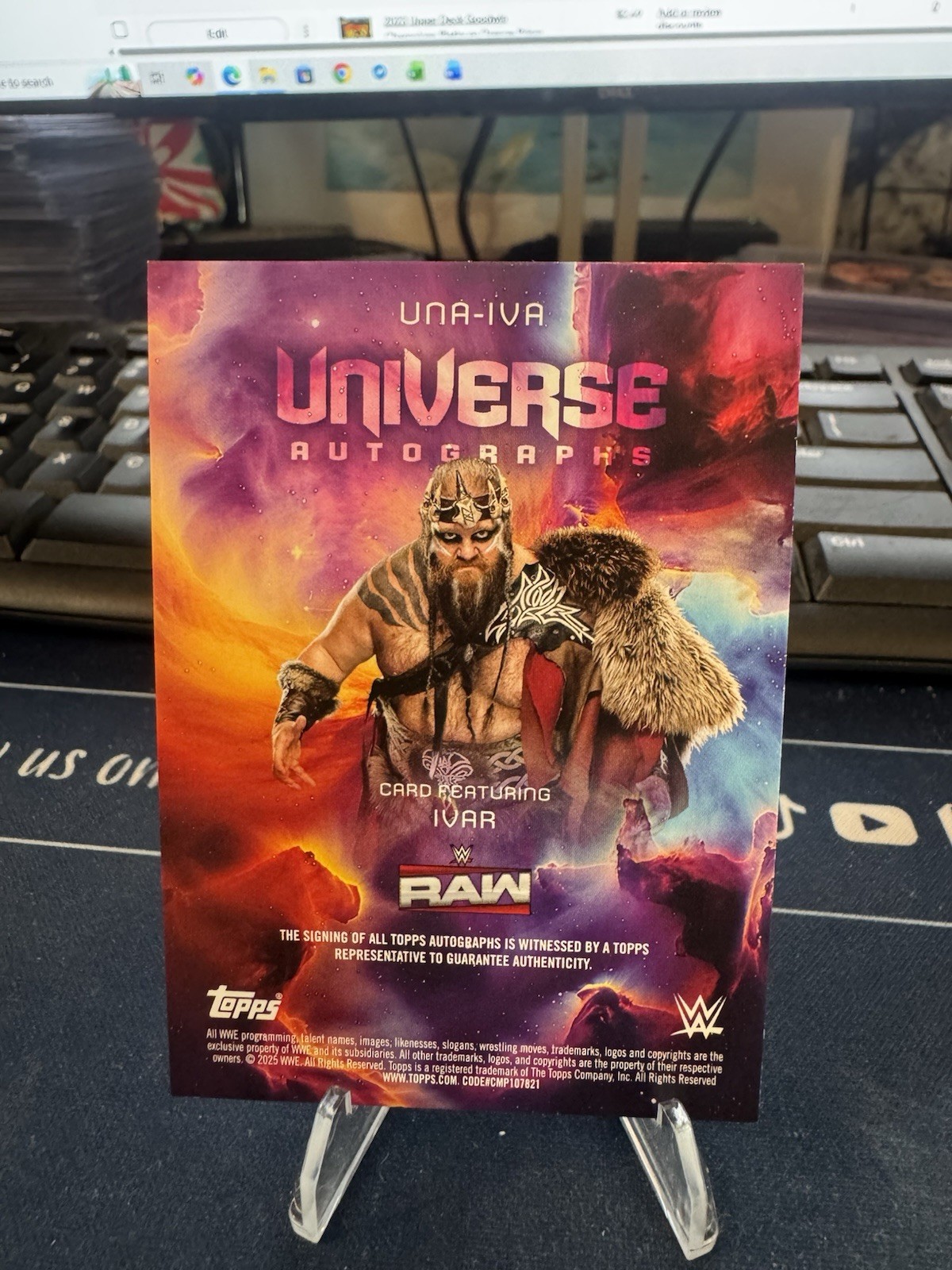 Ivar 2025 Topps Universe WWE Autographs Auto #UNA-IVA