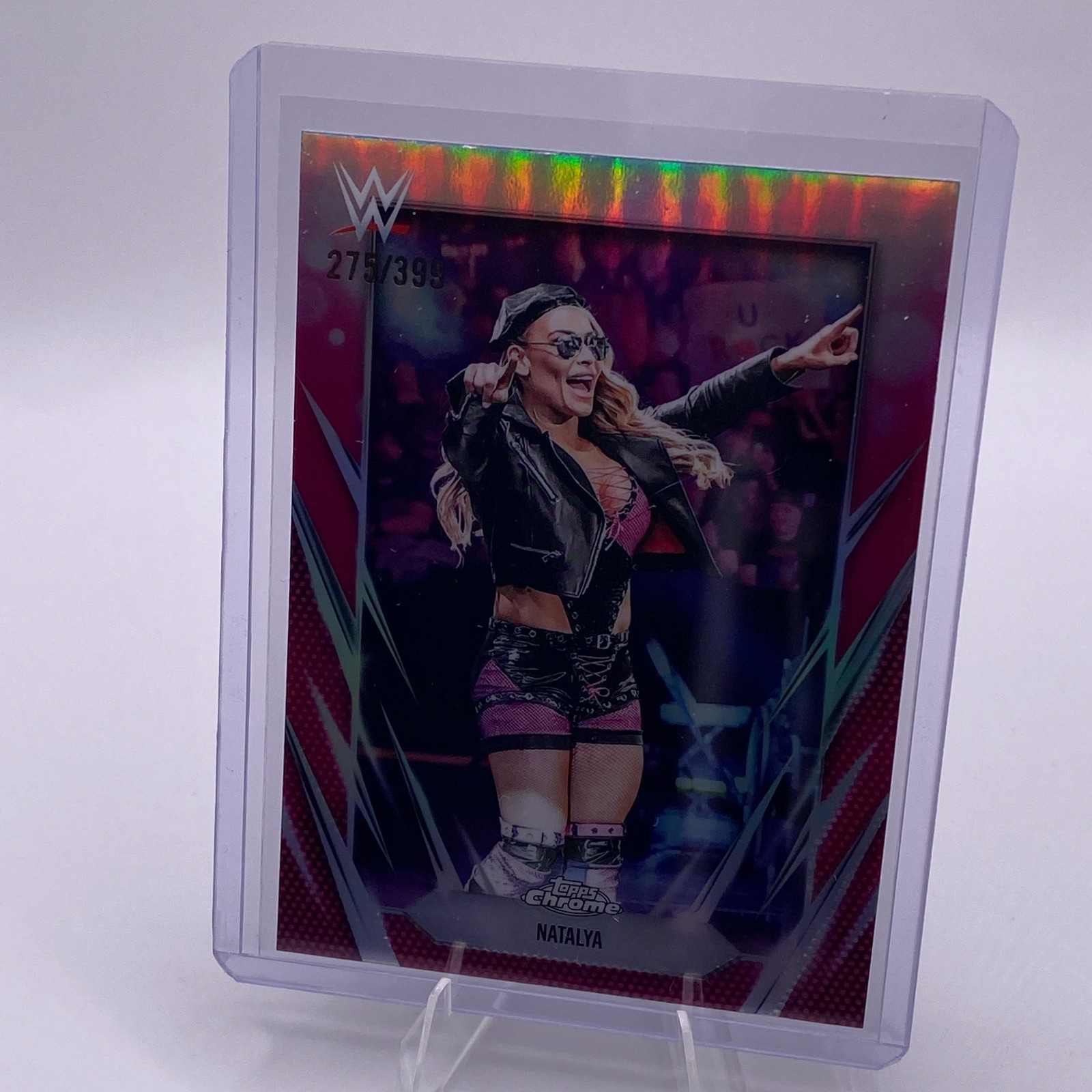 Natalya Magenta Refractor /399 2026 Topps Chrome WWE #129