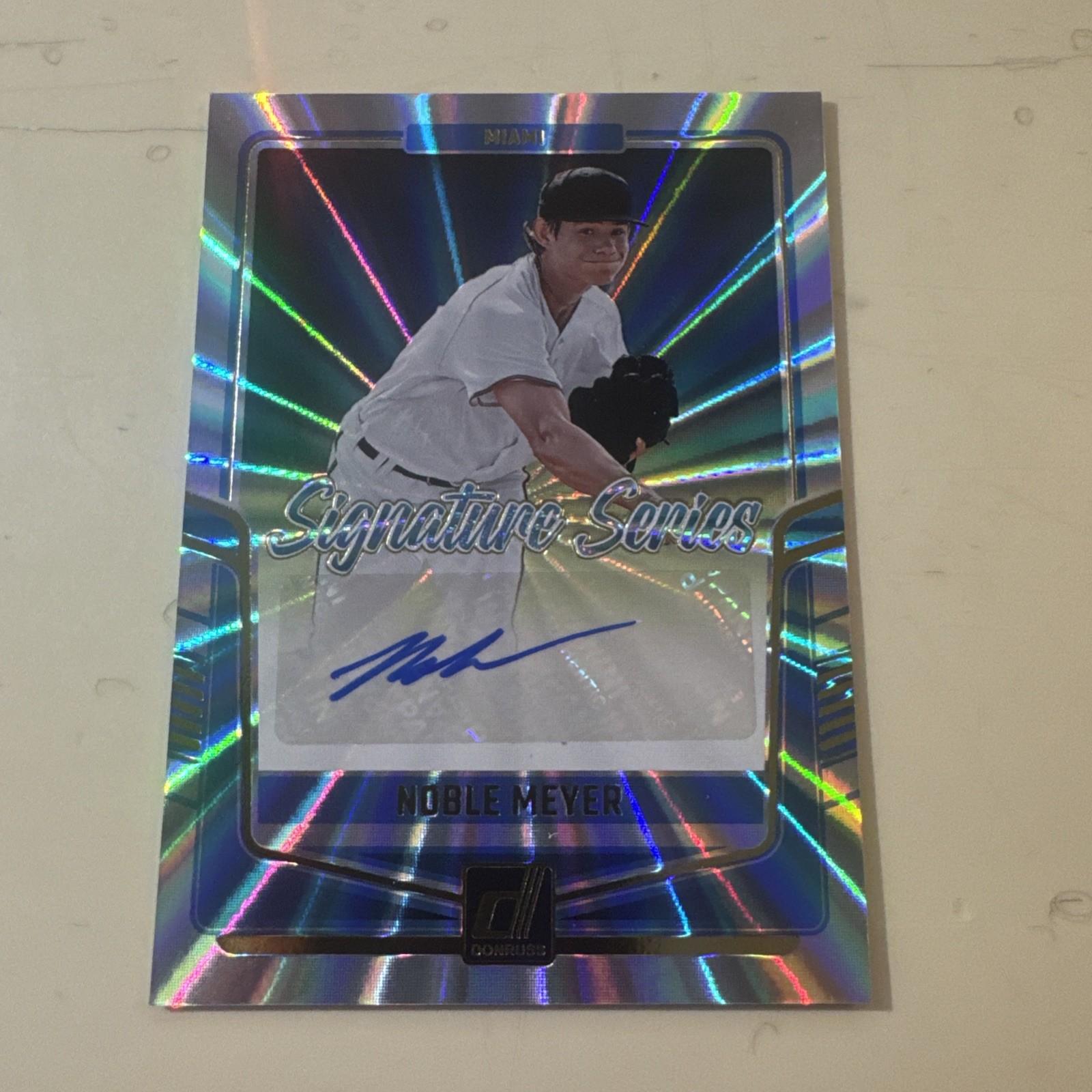 2024 Panini Donruss – Signature Series Noble Meyer #SS-NM Laser Auto