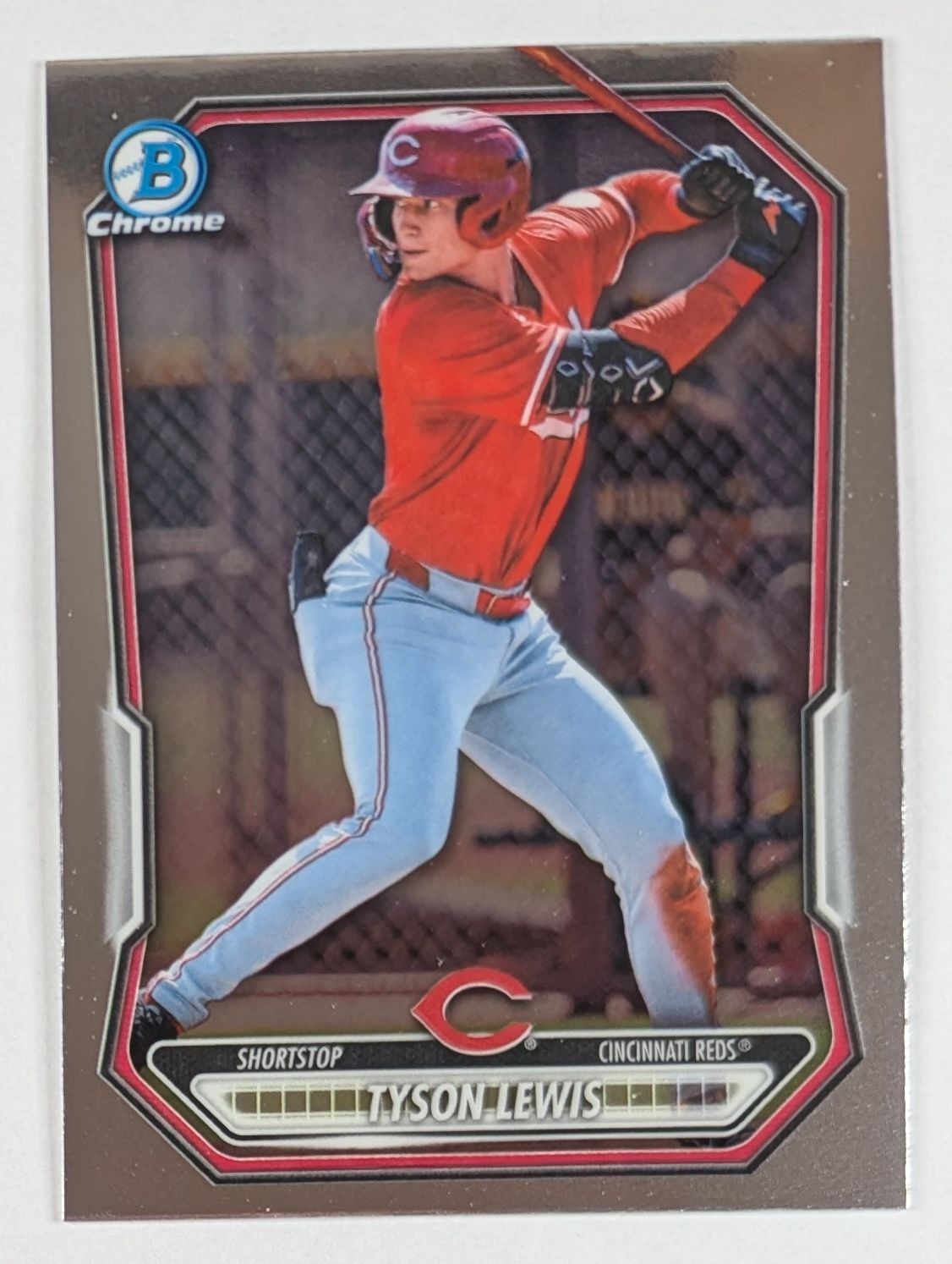 Bowman 2026 Bowman Chrome Tyson Lewis Reds Refractor #BCP-5 /499