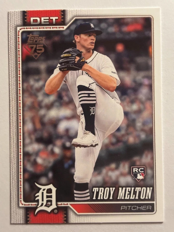 Troy Melton RC 2026 Topps 75 YEARS Baseball Series One #212 Rookie