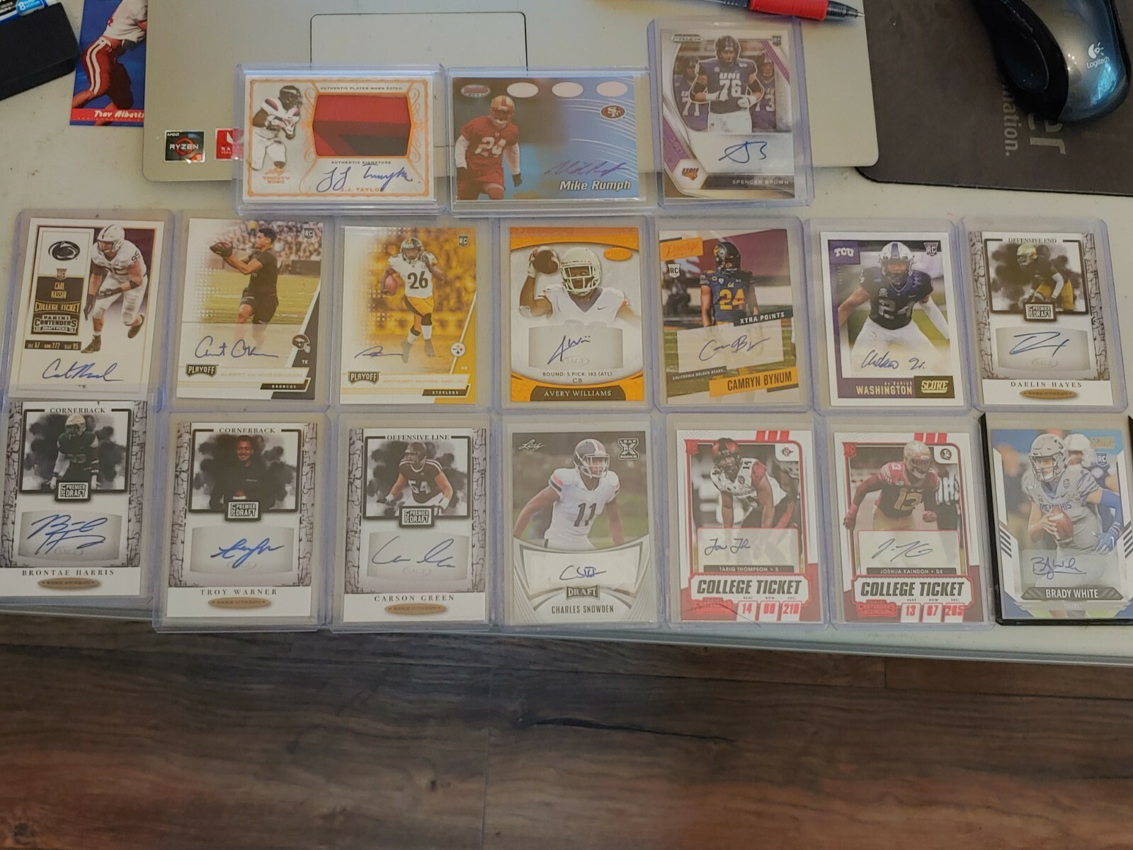 Assorted Autographed Football Cards. You Pick. Autos Of Various Years & Players