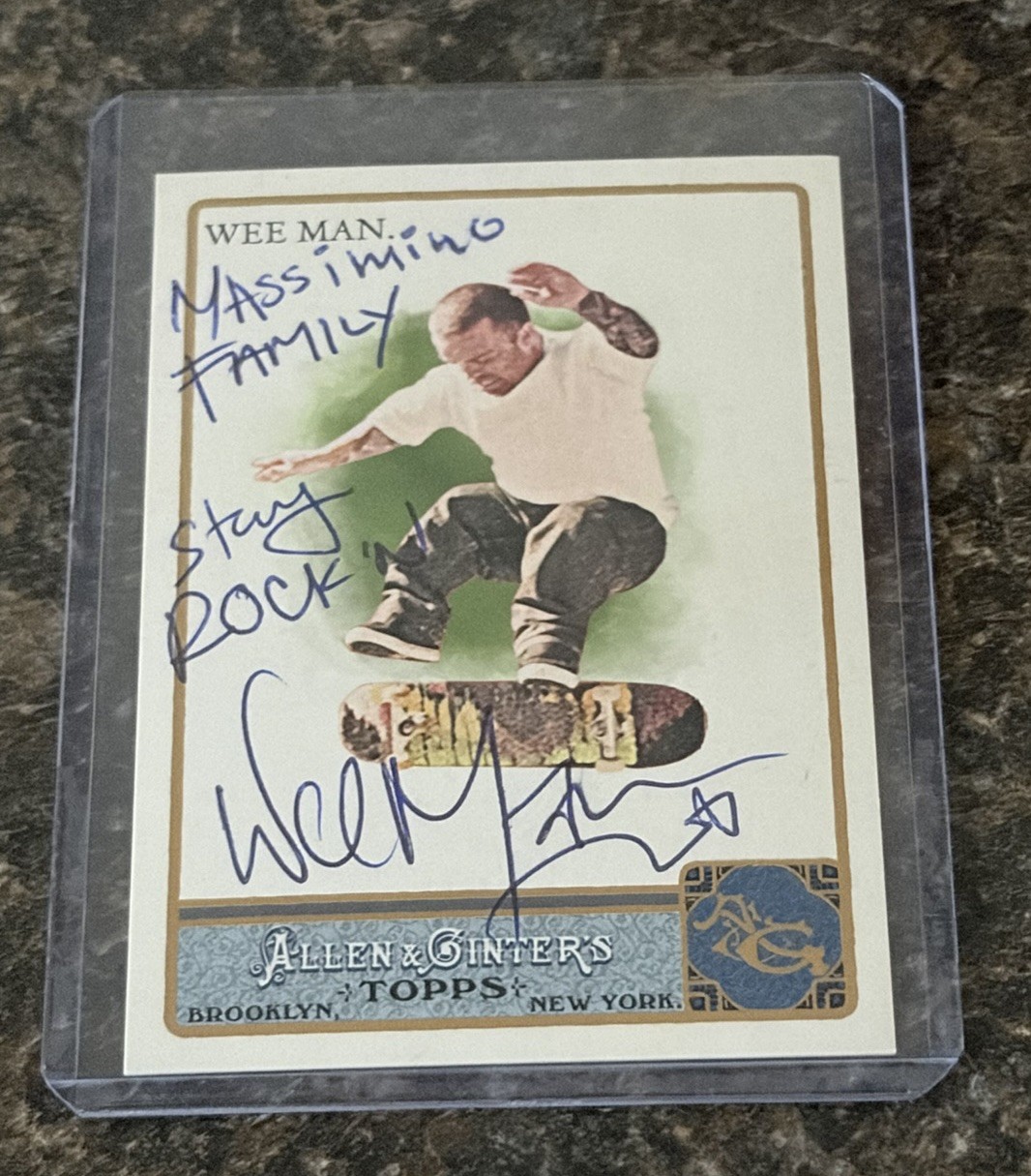 Wee Man Jason Acuña Signed 2011 Topps Allen Ginter Jackass Autographed 🛹 🔥Auto