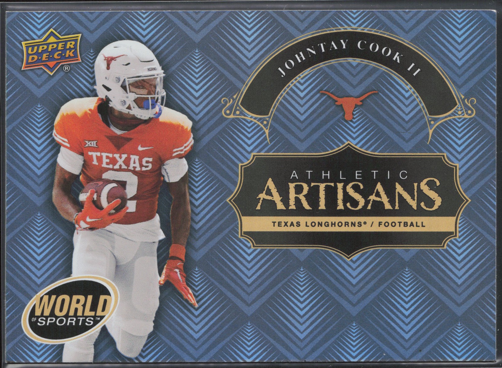 Johntay Cook II 2025 UD World Sports Athletic Artisans #AA-JC Texas Longhorns