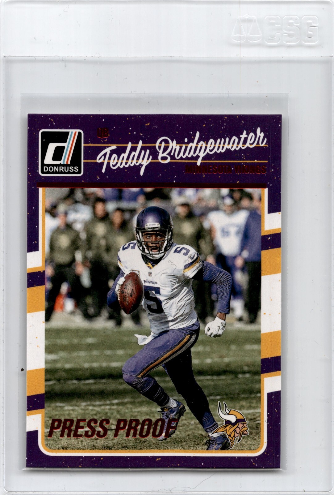 2016 Panini Donruss Teddy Bridgewater Red Press Proof #170