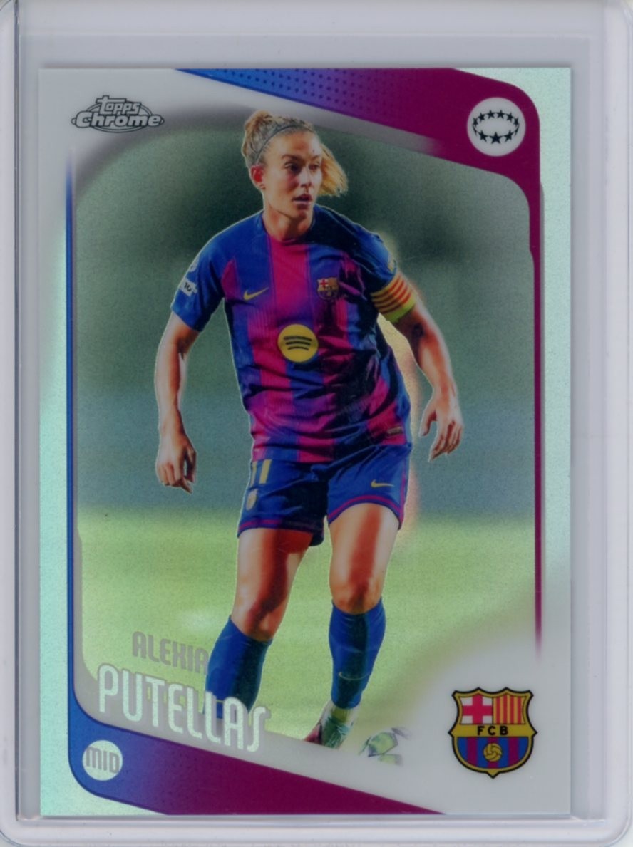 2025-26 TOPPS CHROME UEFA WOMEN’S CHAMPIONS LEAGUE REFRACTOR ALEXIA PUTELLAS #11