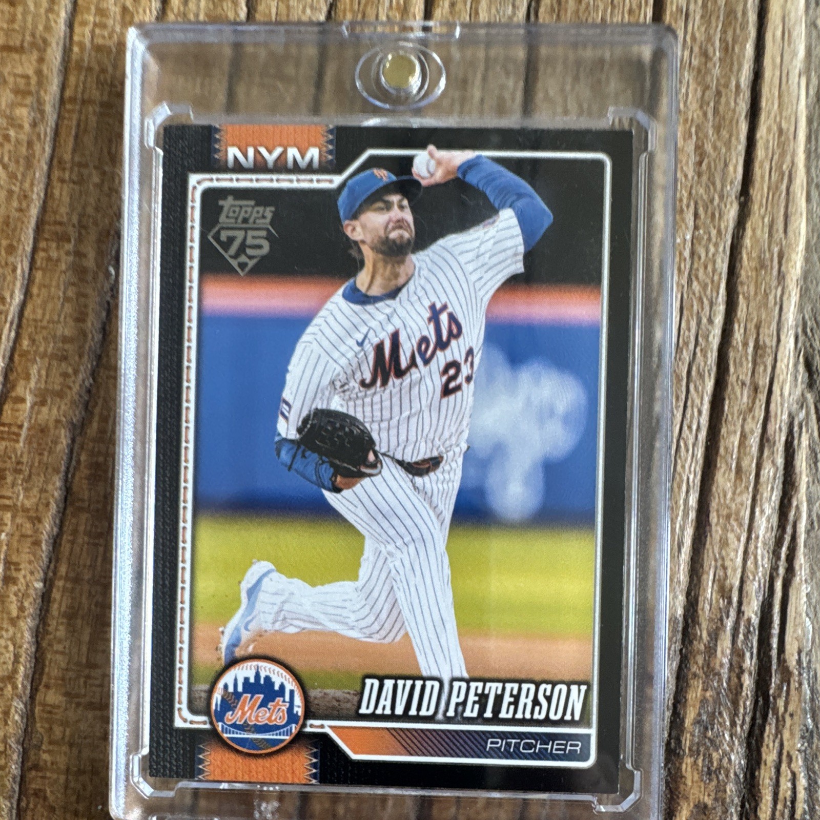 Topps Series 1 2026 David Peterson New York Mets #215 Serial Numbered 46/75