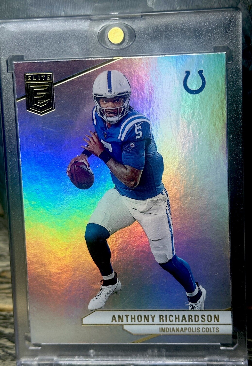 Anthony Richardson RAINBOW HOLO SP RARE PANINI SILVER INVESTMENT CARD ROY