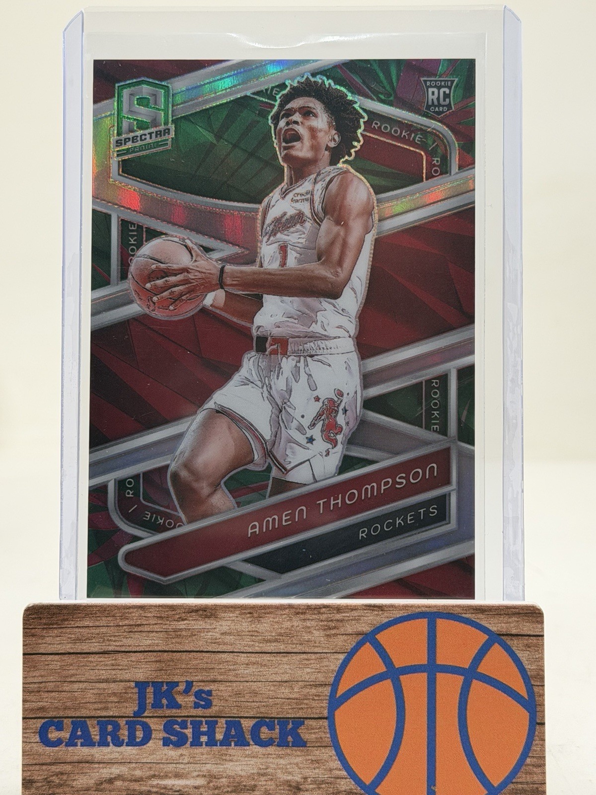 2023-24 Panini Spectra Amen Thompson Menagerie RC #150 Houston Rockets