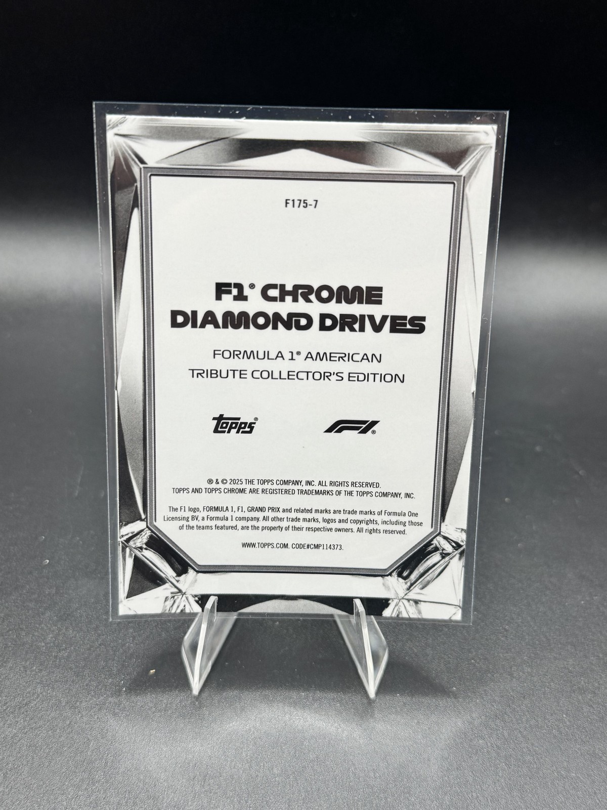 2025 F1 American Tribute Collector’s Edition F1 Chrome Diamond Drives