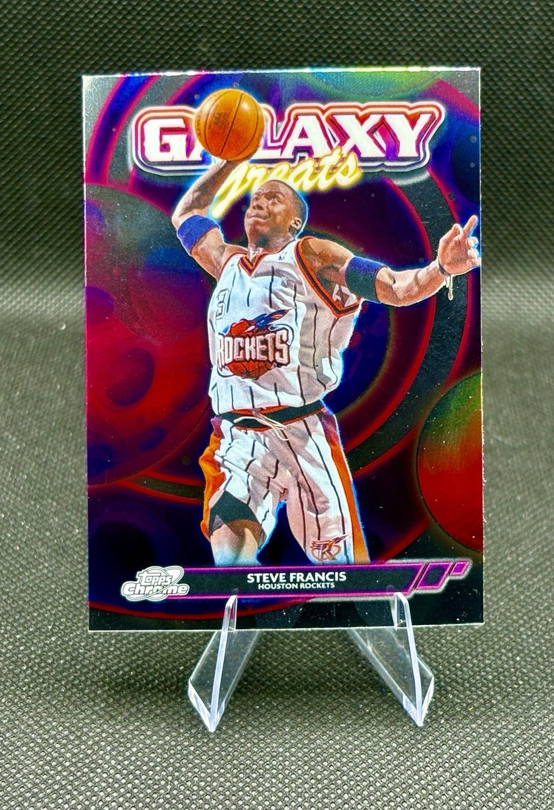 Steve Francis Galaxy Greats 2025-26 Topps Chrome Cosmic #GG-20 Houston Rockets