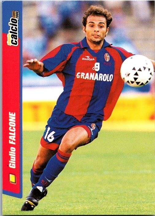 GIUILO FALCONE #18 vintage soccer card single DS Calcio 2000 free ship