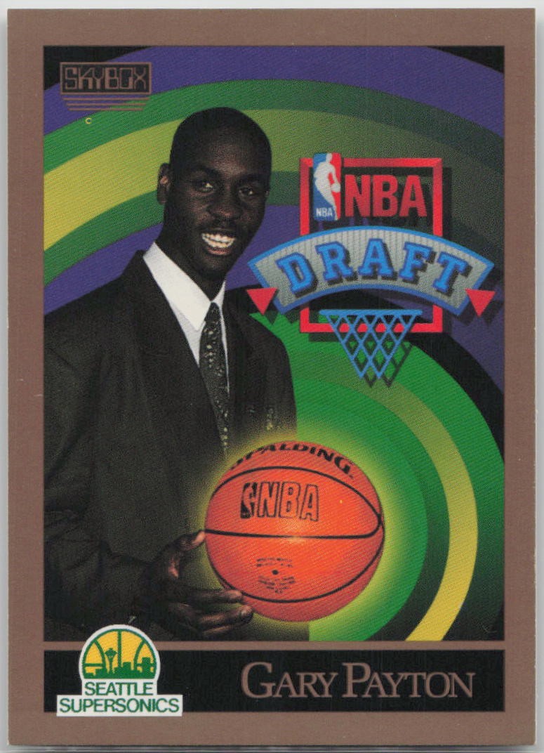 Gary Payton 1990-91 #365 SkyBox Seattle SuperSonics NM