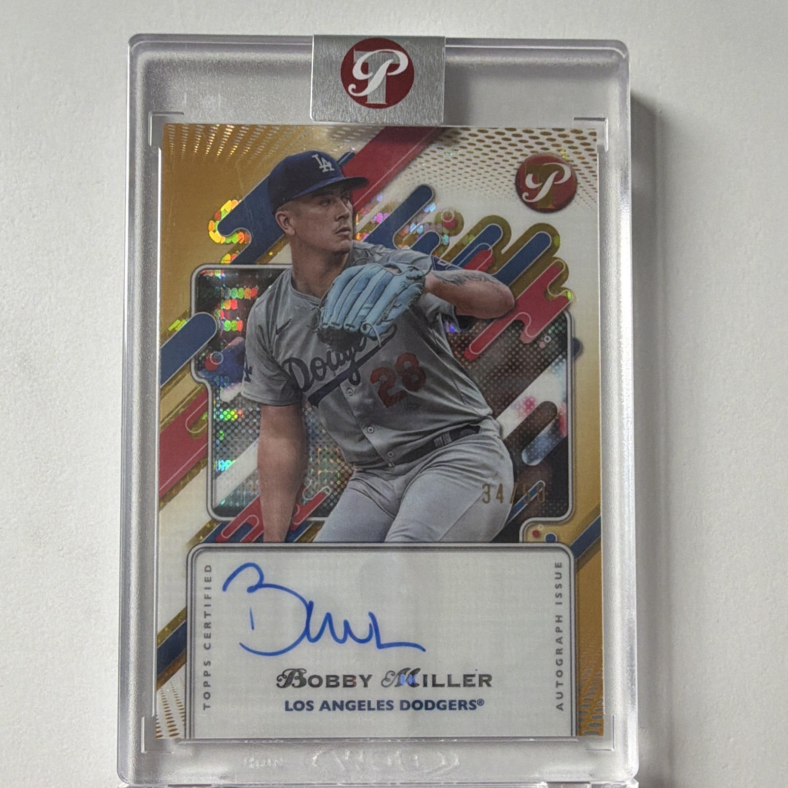 Topps Pristine Gold 2025 Bobby Miller Dodgers Pristine Autographs serial /50