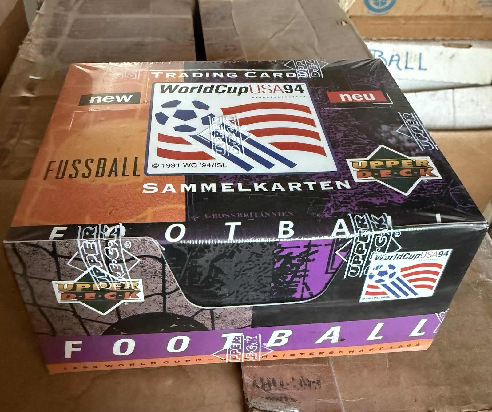 1994 Upper Deck World Cup Soccer Trading Cards Box – Factory Sealed – Rare Wax!