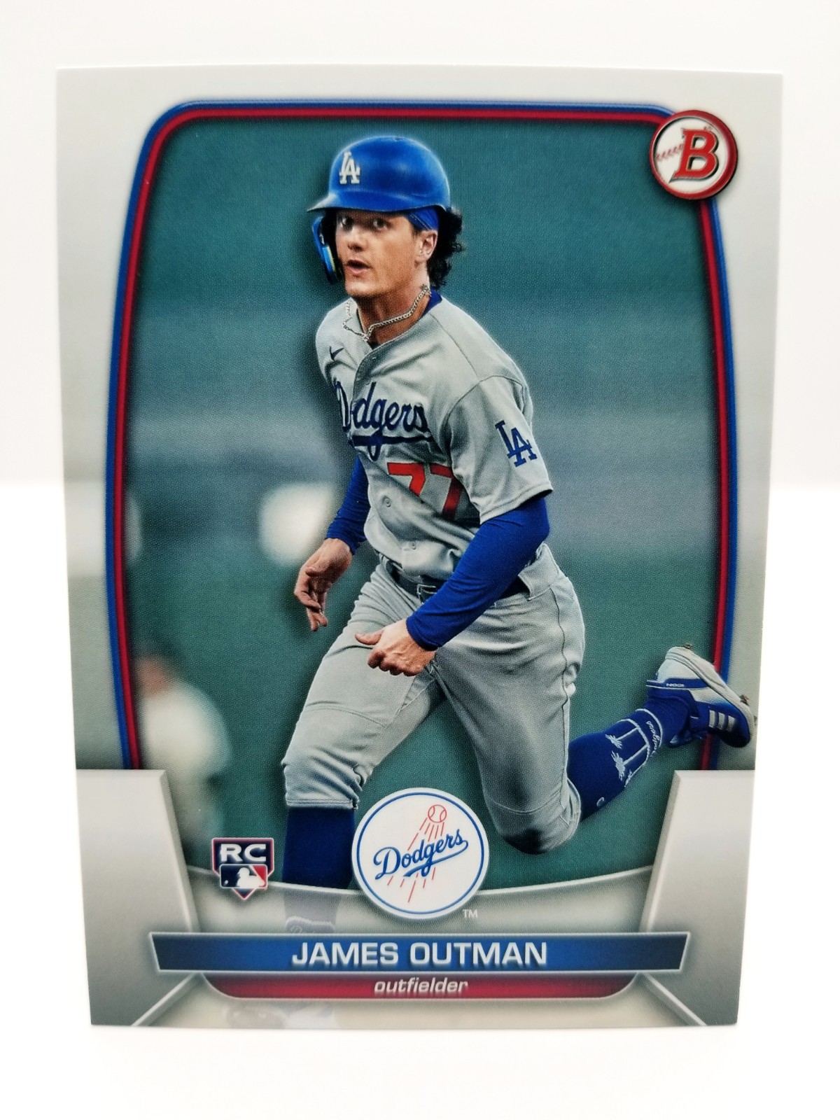 2023 Bowman James Outman #13 RC Rookie Los Angeles Dodgers