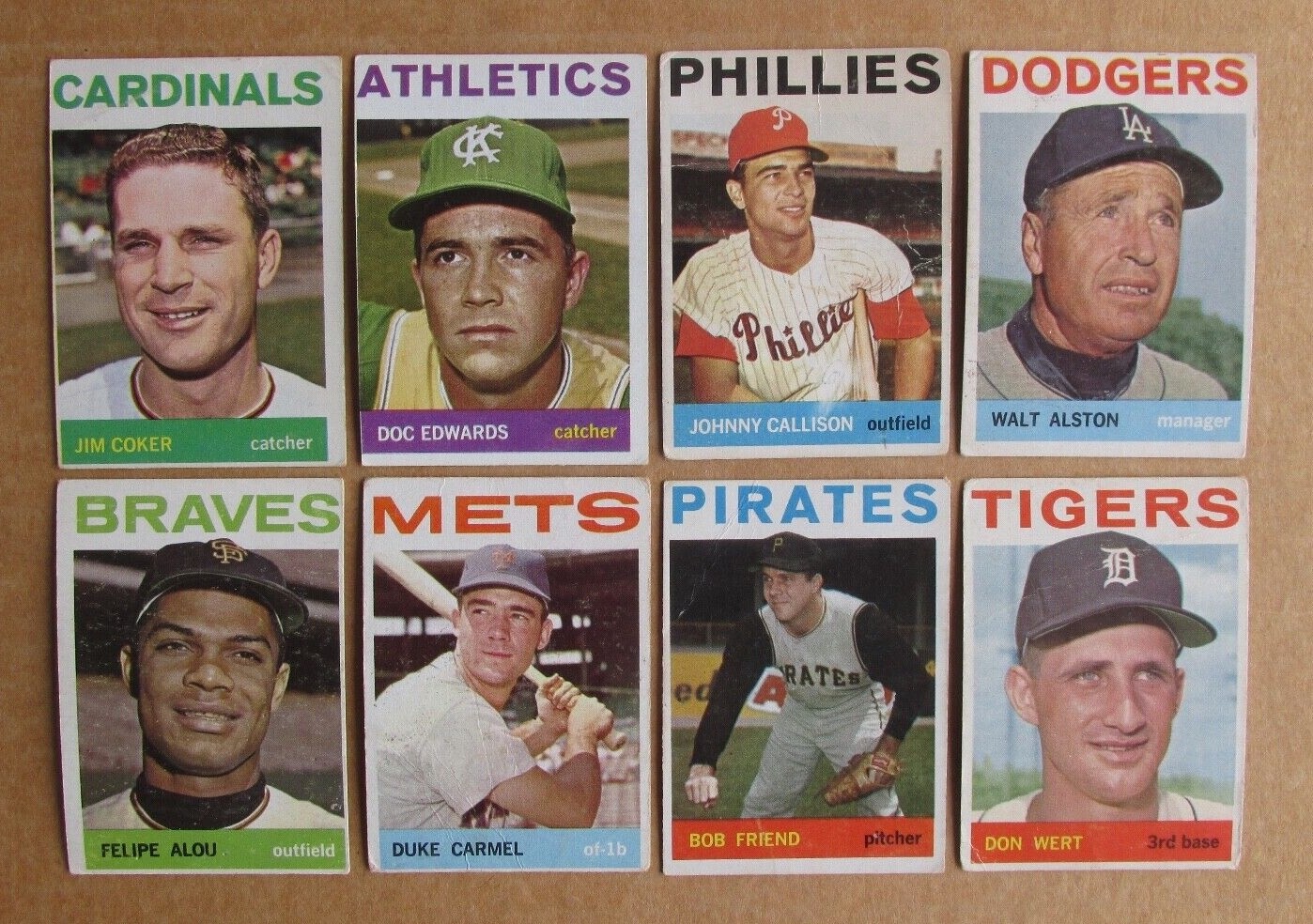 1964 TOPPS BASEBALL CARD SINGLES COMPLETE YOUR SET PICK CHOOSE CARDS #1-249