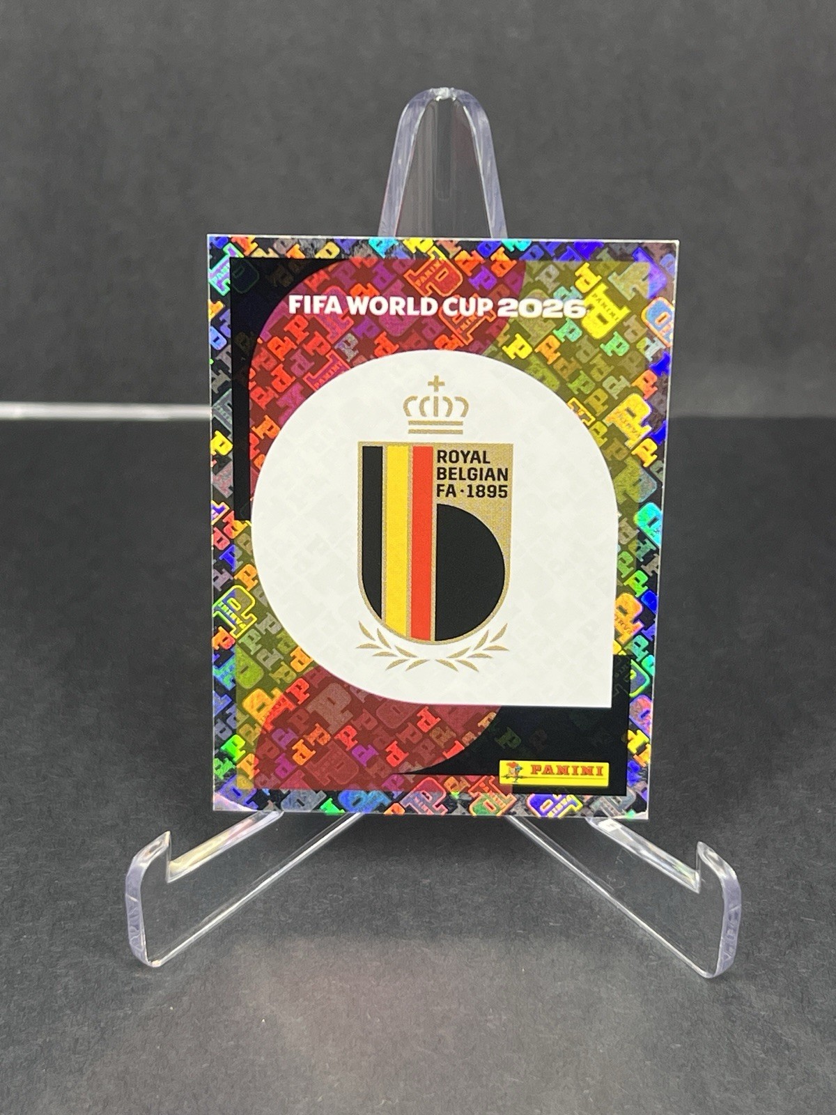 2026 Panini FIFA World Cup Belgium Team Logo Sticker Foil #BEL1