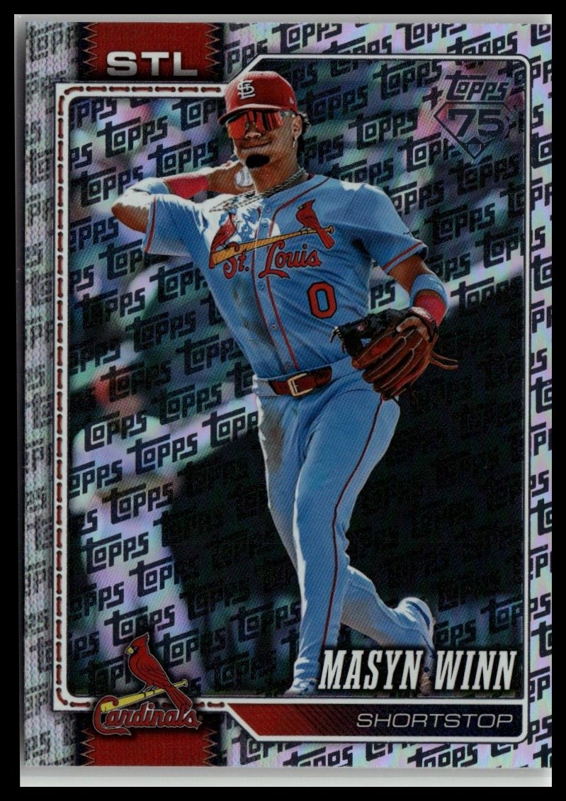 Masyn Winn 2026 Topps Topps Foil Pattern #526 St. Louis Cardinals