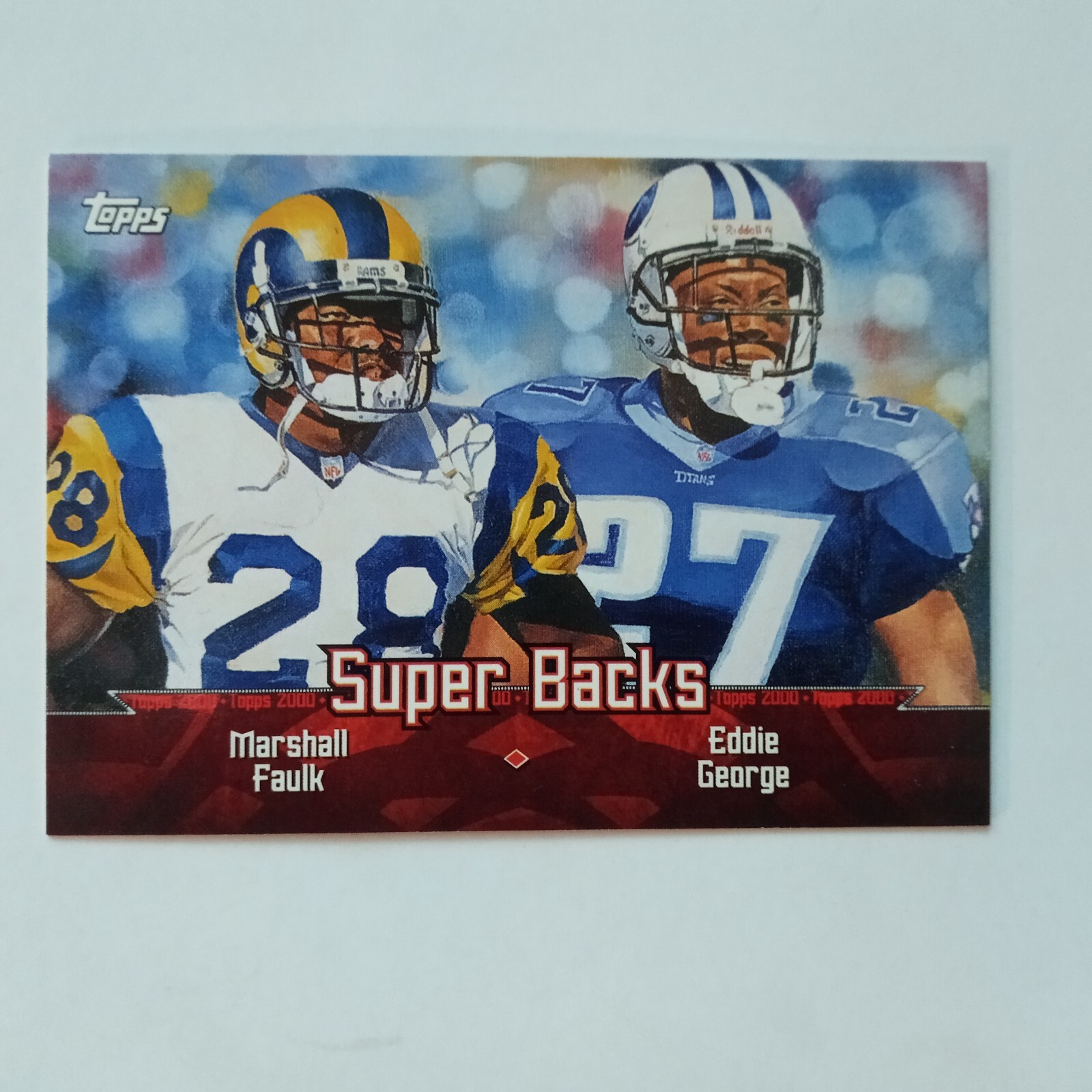 2000 Topps Marshall Faulk & Eddie George Super Backs #TC8
