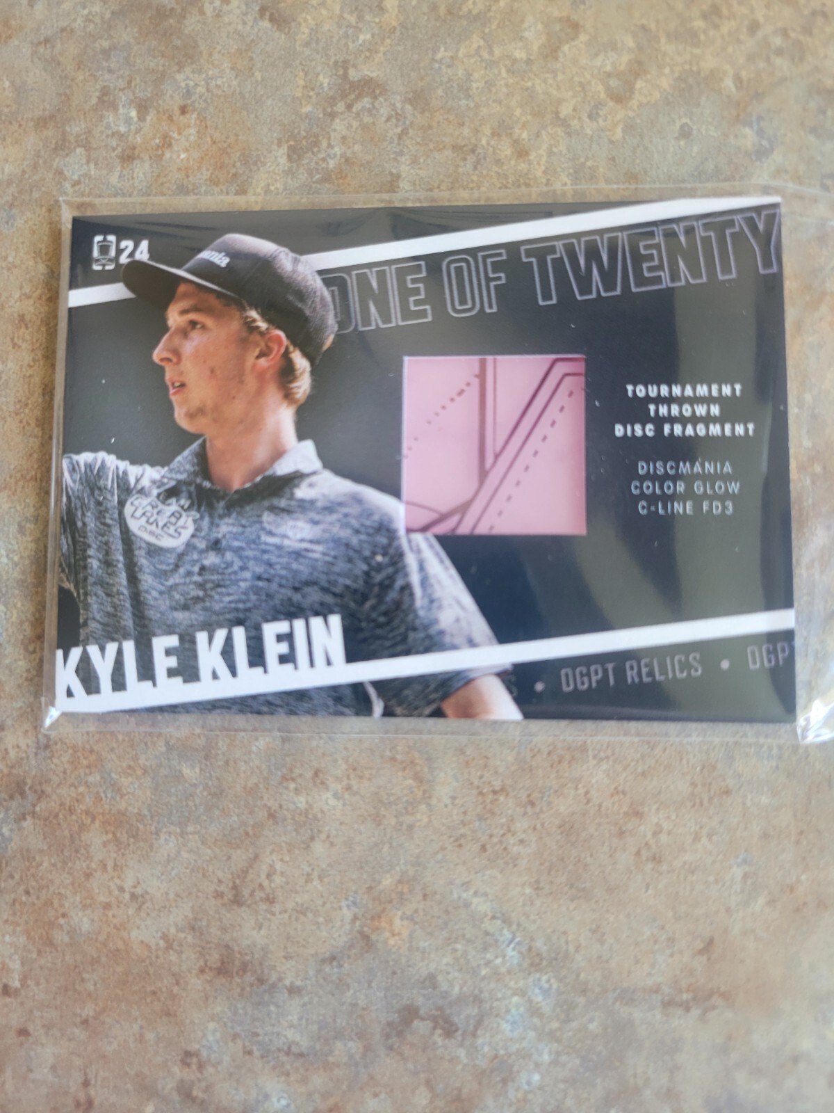 2024 DGPT Disc Golf Trading Card Relic Game Used Kyle Klein Disc One of Twenty