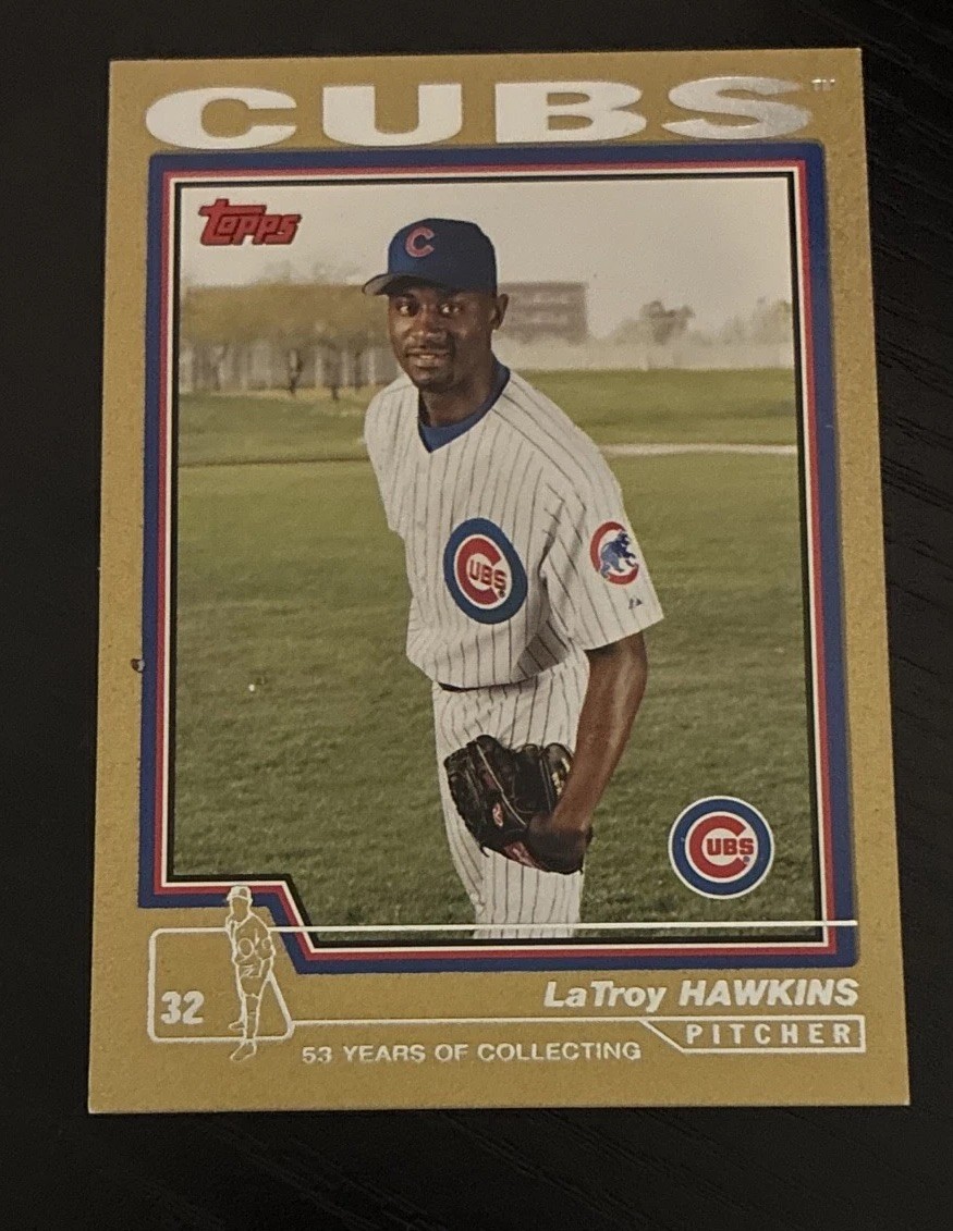 2004 Topps – LaTroy Hawkins #614 Gold /2004 Cubs