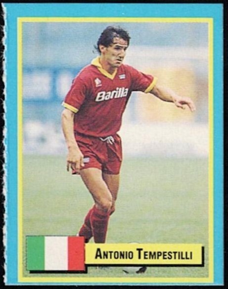 ANTONIO TEMPESTILLI – 1989 ITALIAN Top Micro Card FRATELLI VALLARDI- ITALY