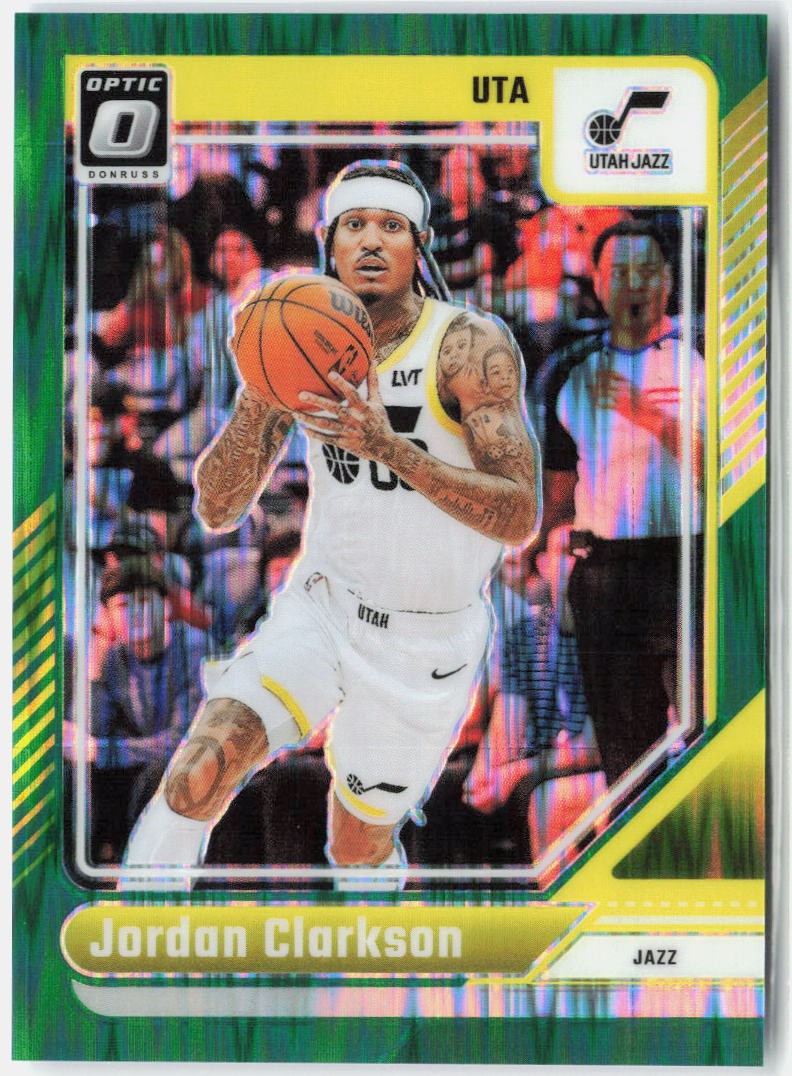 2024-25 Donruss Optic #122 Jordan Clarkson Green Shock #/149